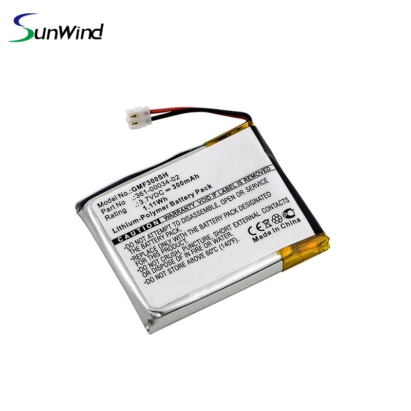 Garmin 361-00034-02 3.7V 300mah Li-ploymer Rechargeable Battery for Fenix 3 Fenix 3HR Smartwatch Replacement Battery